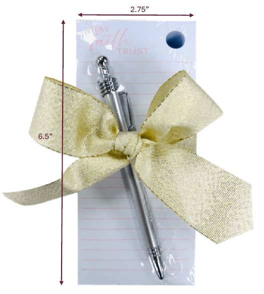 330 SHEET NOTEPAD W/ PEN GIFT SET ASST