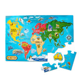 MEL FLOOR PUZZLE WORLD MAP 33PIECES