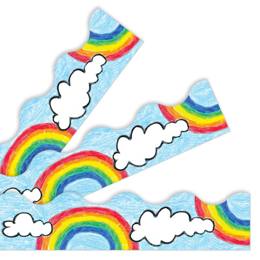 RAINBOW BORDER SCALLOPED