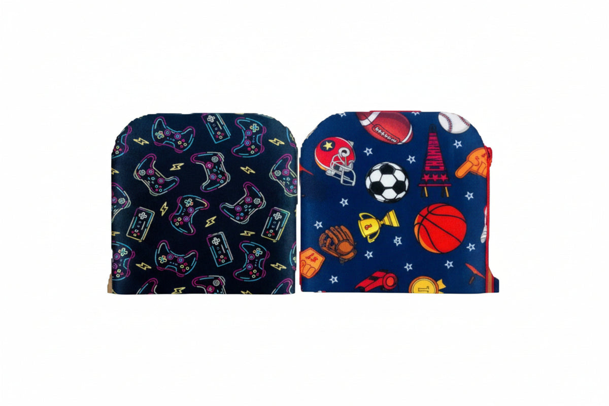 Felt Shell Pencil Case-Boys Asst Sports and Video Games – imagen 2 - JA Riollano