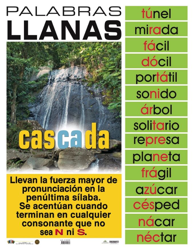Cartel Palabras Llanas
