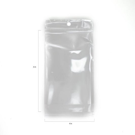 OPP BAG W/ROUND TRANSPARENT HEADER 4X6IN 50PCS