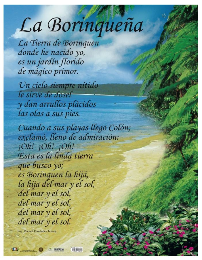 Cartel El Himno Nacional