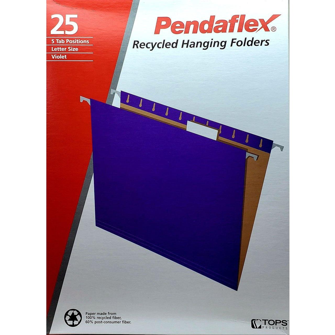 HANGING FOLDER LETTER VIOLET BOX/25