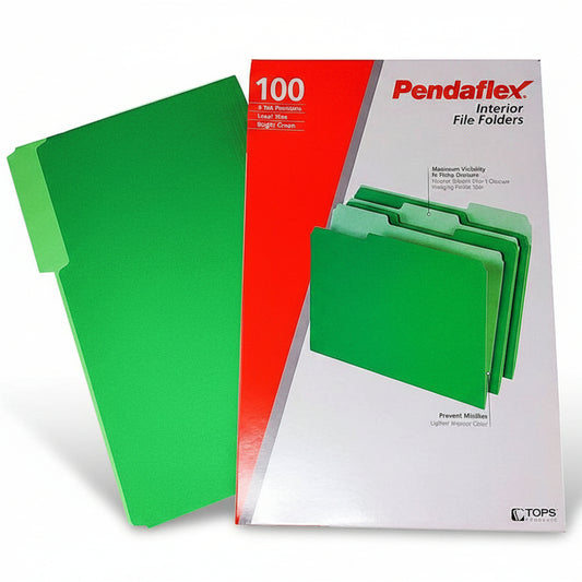 Folder Interior | Legal | Bright Green | Box / 100