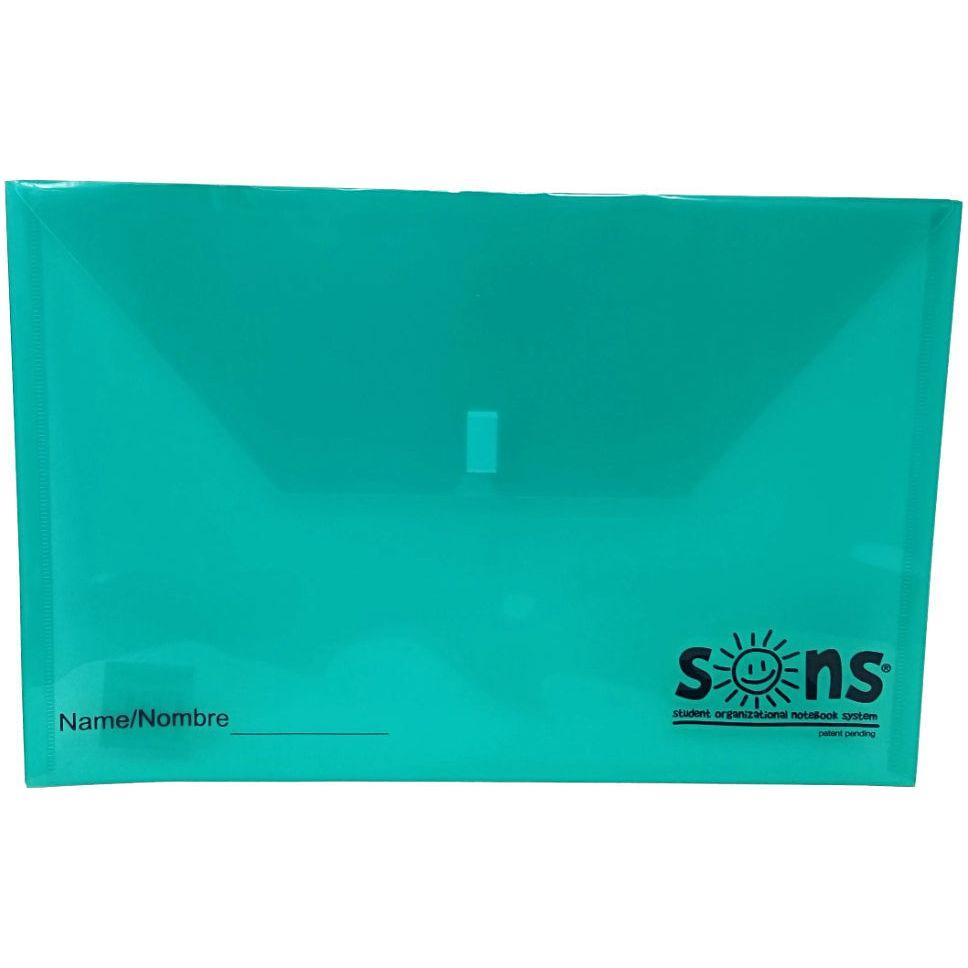 SOBRE PLASTICO VERDE