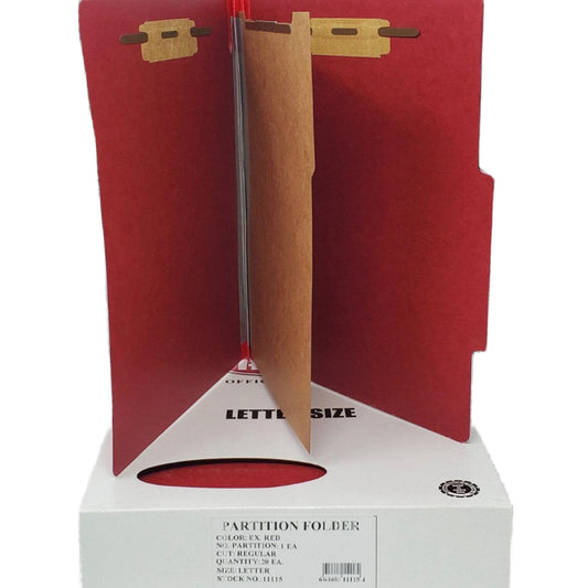 FILE FOLDER 1 PARTITION EX.RED LETTER BOX/20