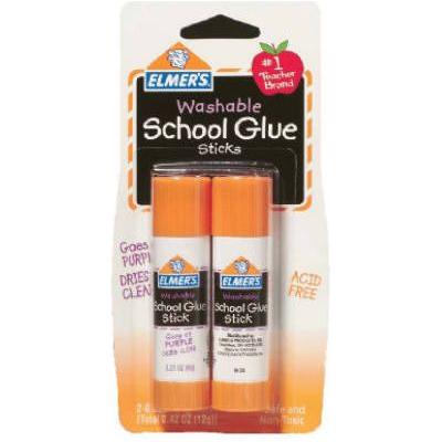 GLUE STICK 6GR WASHABEL SCHOOL GLUE PQT.2