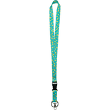 TEAL CONFETTI LANYARD