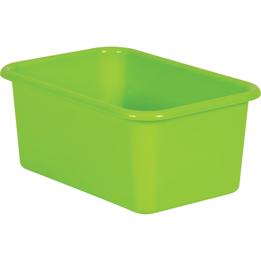 LIME SMALL PLASTIC STORAGE BIN