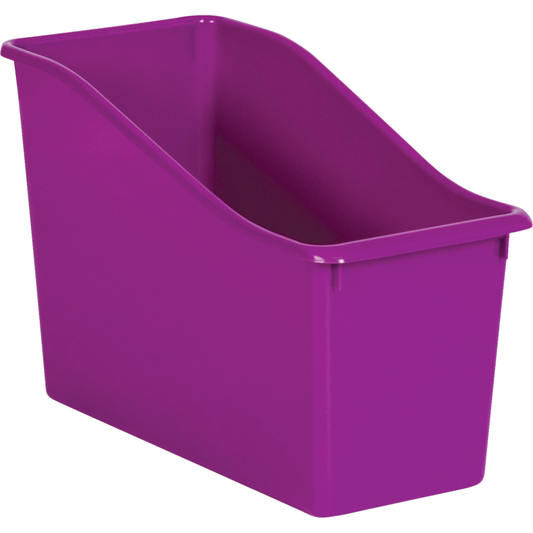 PURPLE PLASTIC BOOK BIN