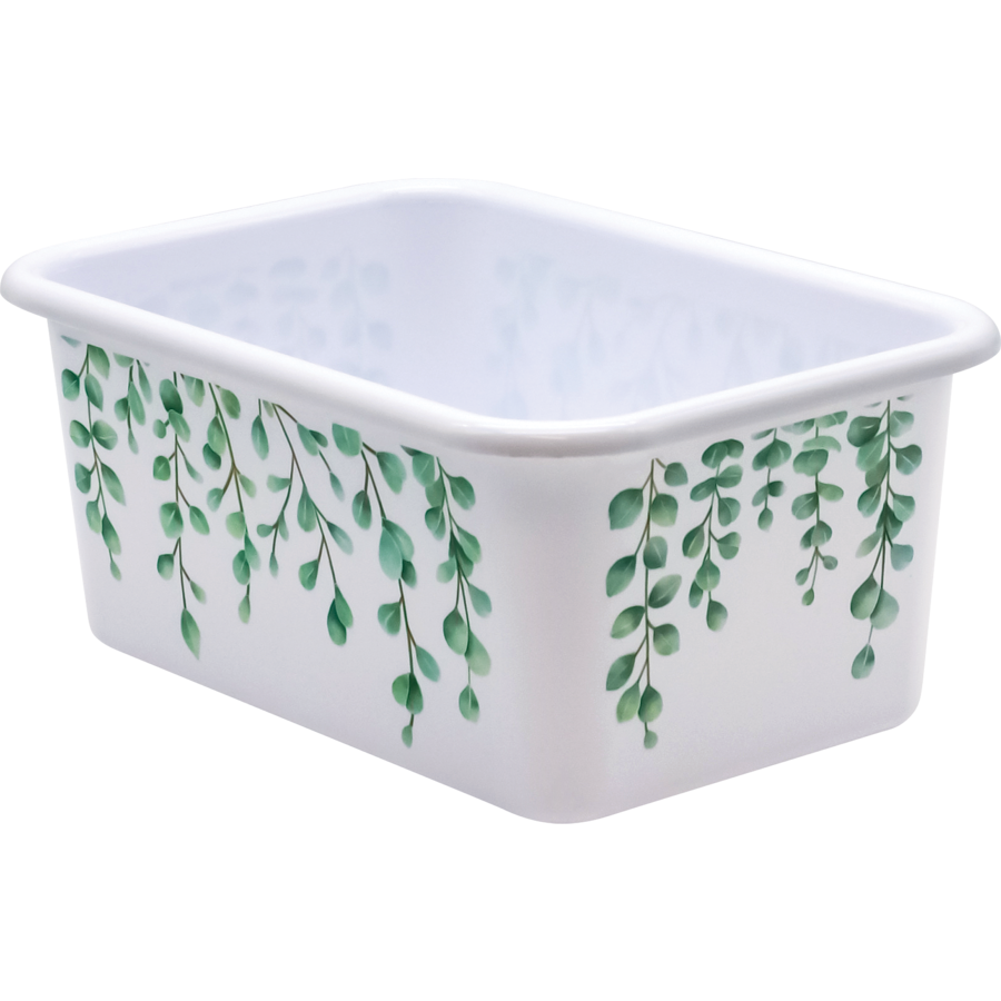 EUCALYPTUS SMALL PLASTIC STORAGE BIN
