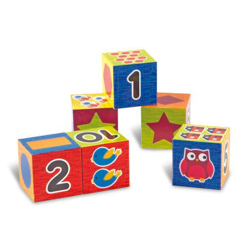 NUMBERS & SHAPES PUZZLE BLOCKS 8 BLOCKS