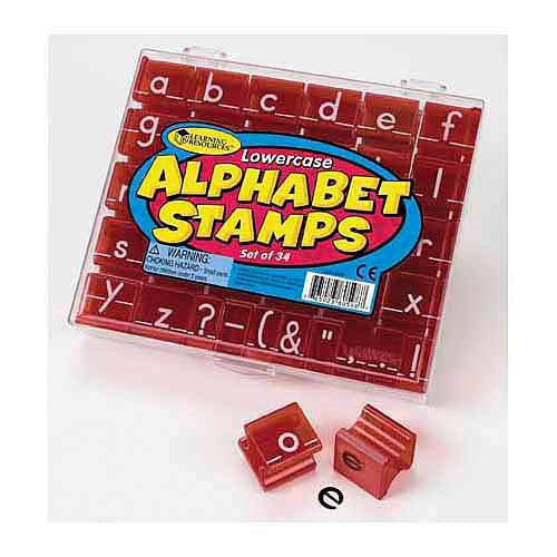 LOWERCASE ALPHABET STAMPS SET