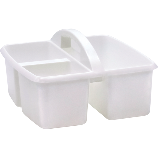 WHITE PLASTIC STORAGE CADDY