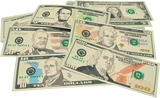 PLAY MONEY: ASSORTED BILLS 110 BILLS