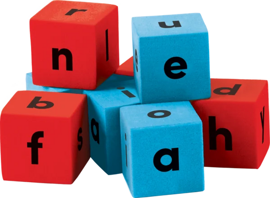 FOAM ALPHABET DICE 3/4''