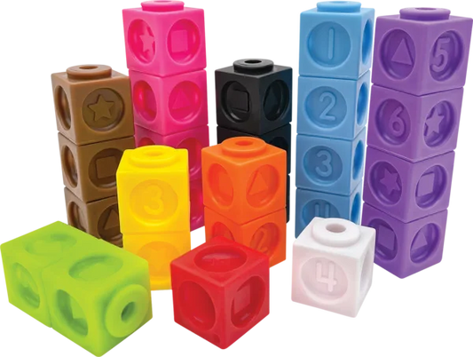 NUMBERS AND SHAPES CONNECTING CUBES