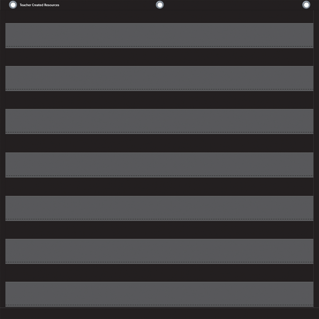 BLACK 7 POCKET CHART