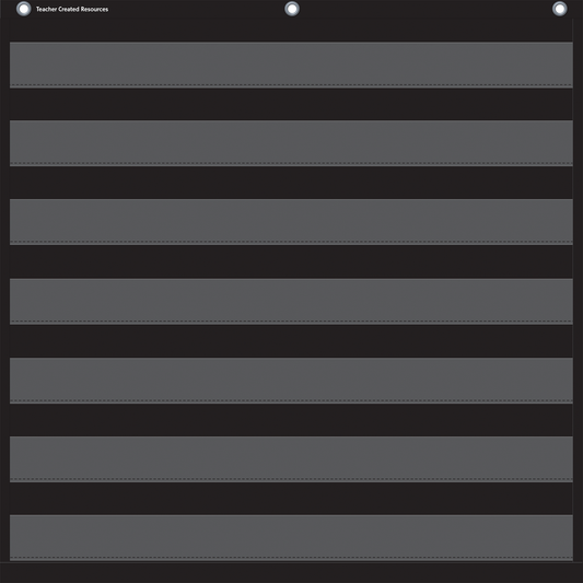 BLACK 7 POCKET CHART