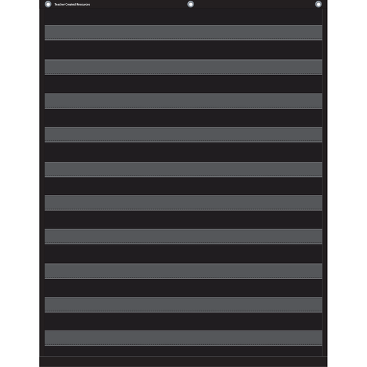 BLACK 10 POCKET CHART