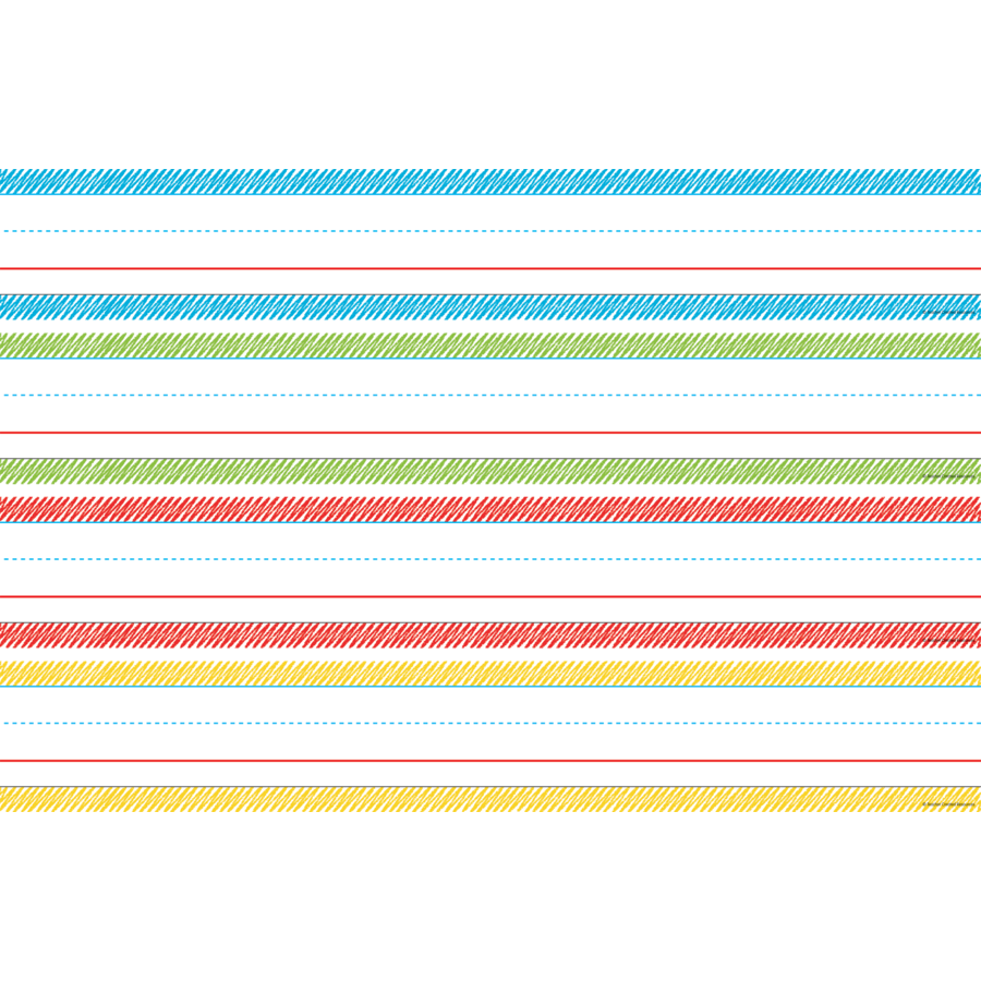 SCRIBBLE SENTENCE STRIPS 64PCS 19 1/2 X 3''