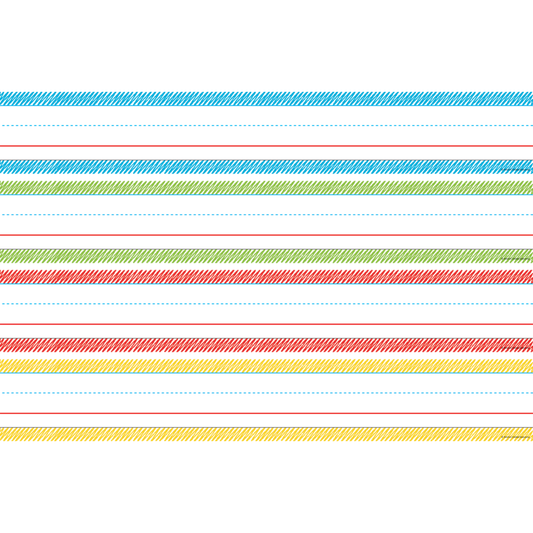 SCRIBBLE SENTENCE STRIPS 64PCS 19 1/2 X 3''