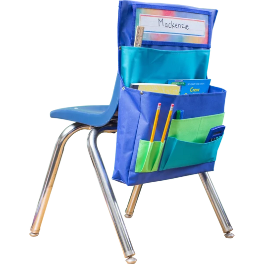 BLUE, TEAL & LIME CHAIR POCKET
