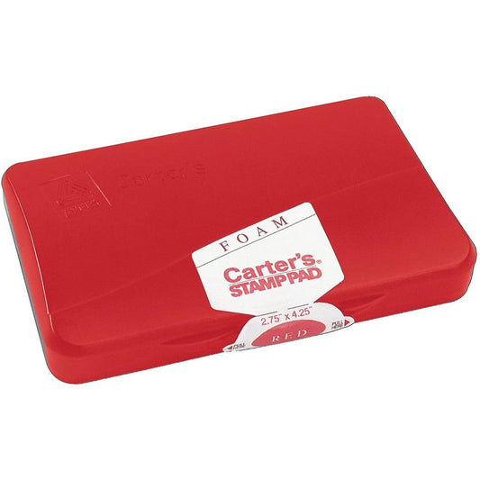 REINKABLE FELT STAMP PAD RED 2-3/4" X 4-1/4"