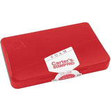 REINKABLE FELT STAMP PAD RED 2-3/4" X 4-1/4"