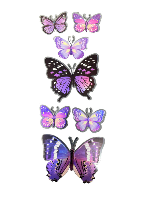 Pop Up Stickers | Butterflies, Purple
