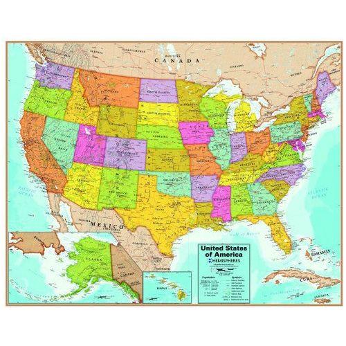 HEMISPHERES USA INTERACTIVE WALL CHART