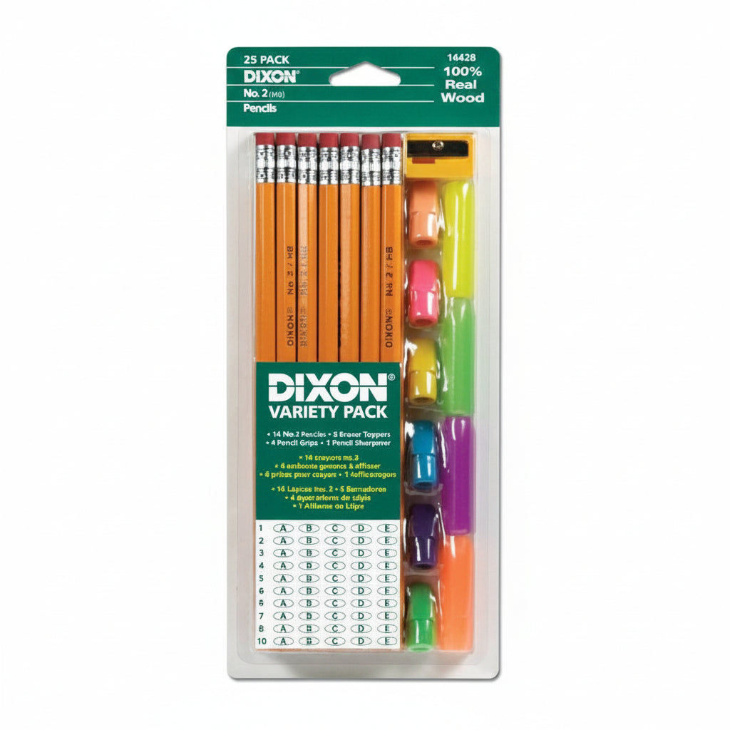 Set 14 Lápices, 6 GOMAS,4 Grip y 1 Sacapunta - JA Riollano