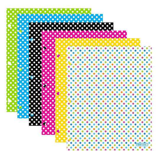POLKA DOT 2-POCKET PORTFOLIOS