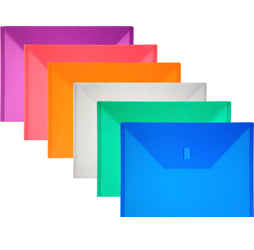 Sobre Plastico Carta O/S con Velcro | Blue