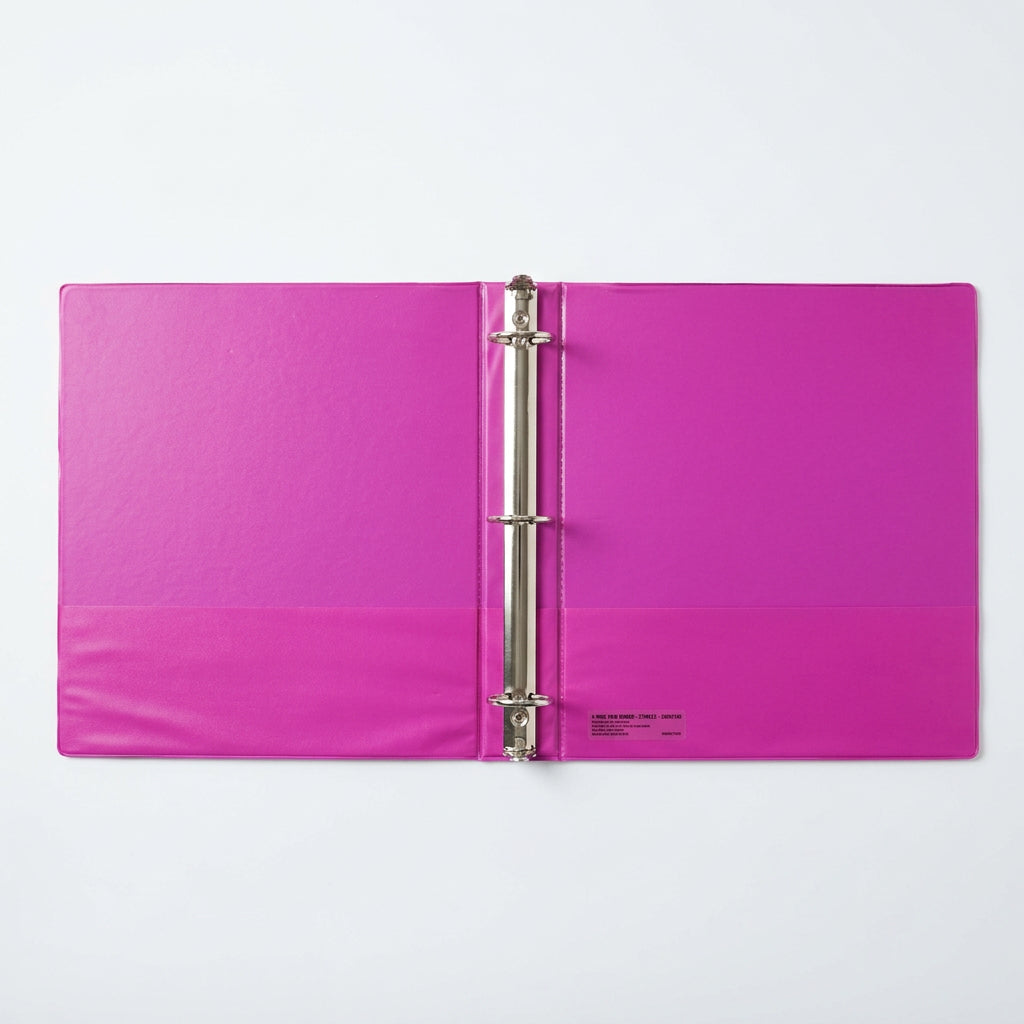 Hard View Binder 1-1/2" Fuschia – imagen 2 - JA Riollano