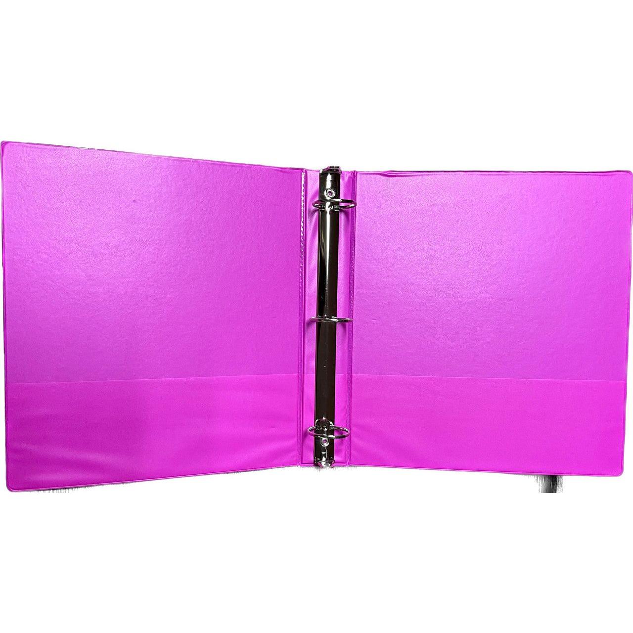 HARD VIEW BINDER 2" FUSCHIA