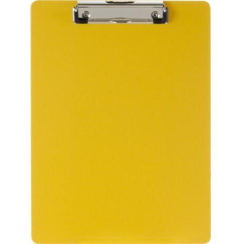 PLASTIC CLIPBOARD YELLOW LETTER