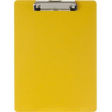 PLASTIC CLIPBOARD YELLOW LETTER