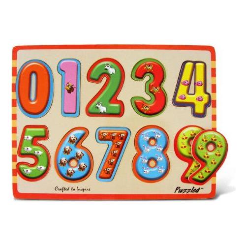 NUMBERS WITH ANIMAL PUZZLES