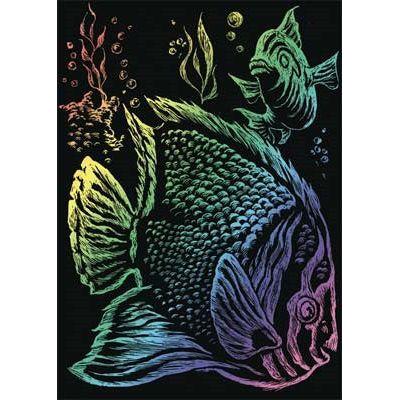 ENGRAVING ART TROPICAL FISH 3 PC