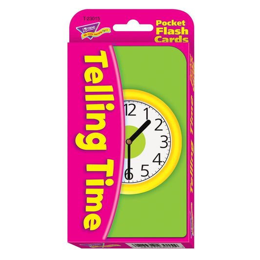 TELLING TIME POCKET FLASH CARDS