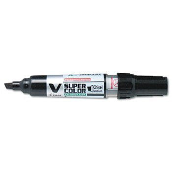 MARKER V-SUPER COLOR BLACK REFILLABLE