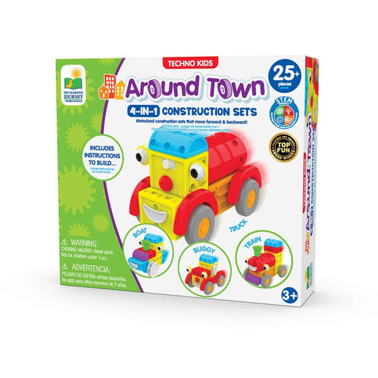 TECHNO KIDS 4 IN 1 CONSTRUCTION SET - AROUND TOWN