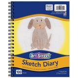 SKETCH BOOK SPIRAL BOUND 11" X 8.5" 100 SHEET