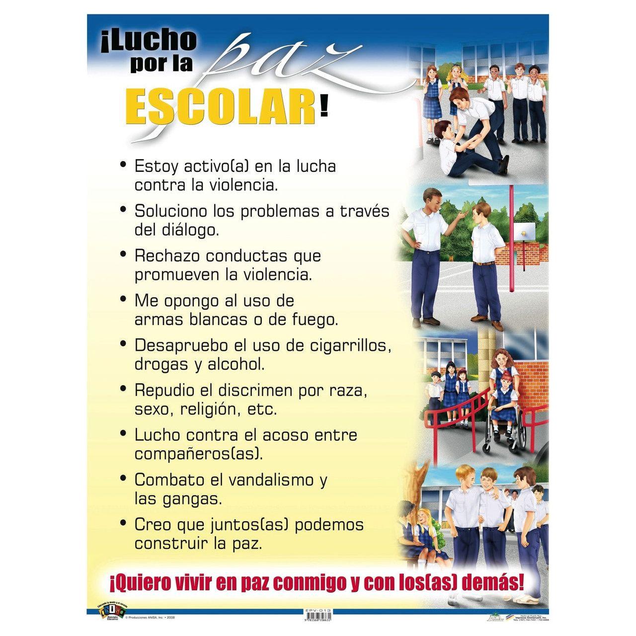 CARTEL LUCHO POR LA PAZ