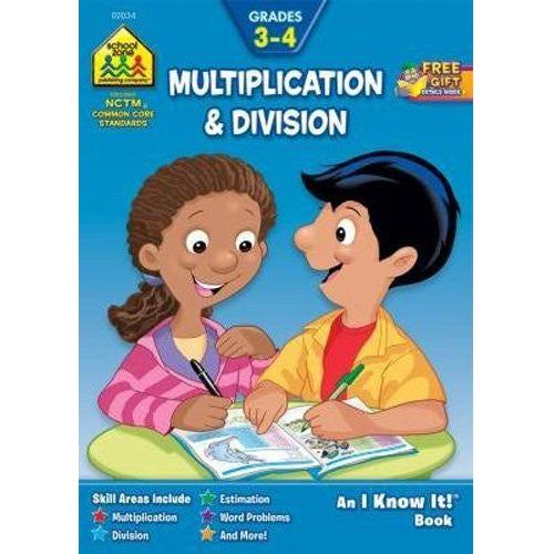 WORKBOOK MULTIPLICATION & DIVISION BOOK GRADE 3-4
