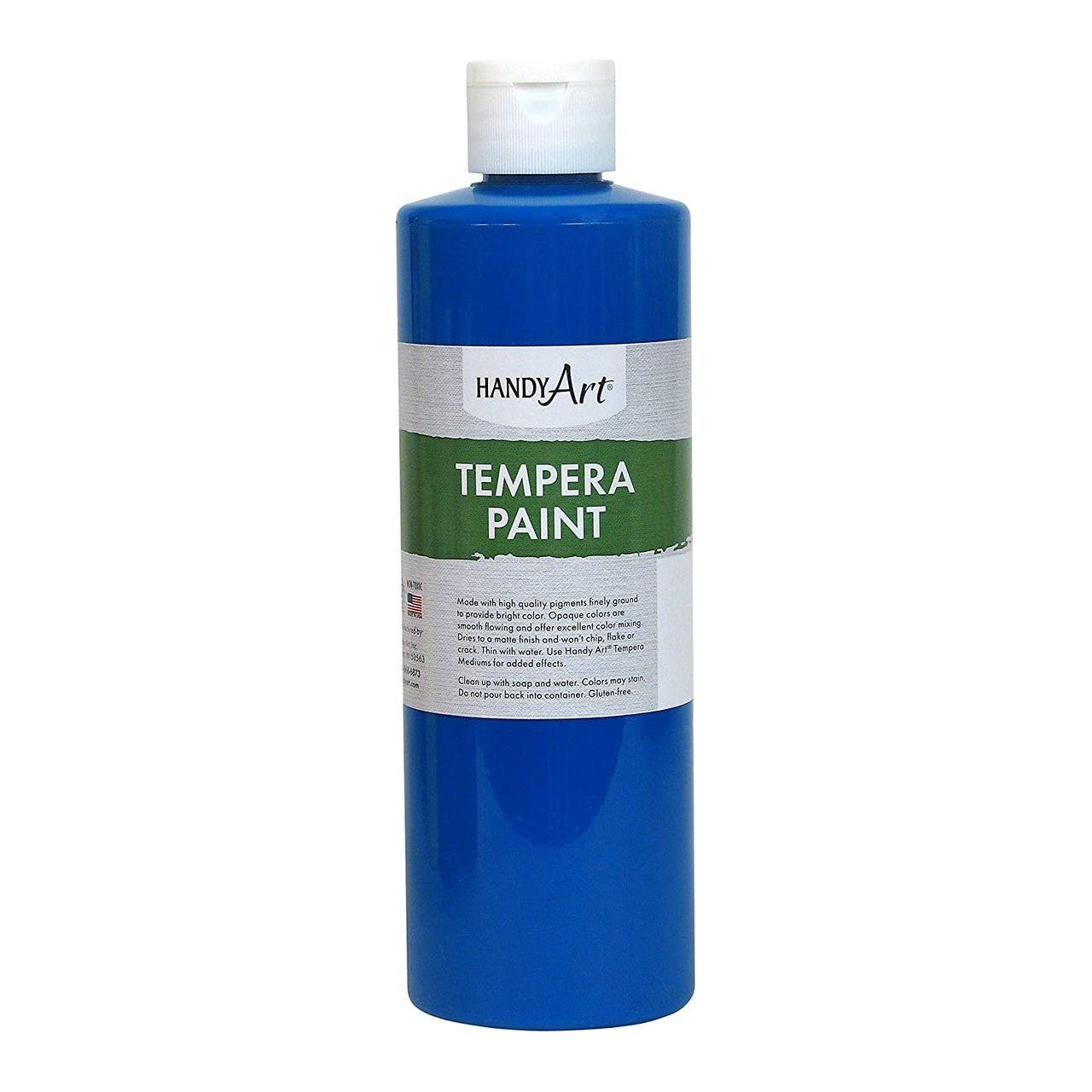TEMPERA PAINT FLUORESC BLUE 16 ONZ