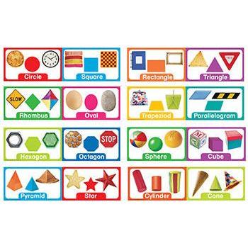 MINI BULLETIN BOARD SHAPES AND SOLIDS SET