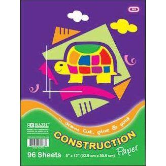 CONSTRUCTION PAPER 9" X 12" 96 HOJAS